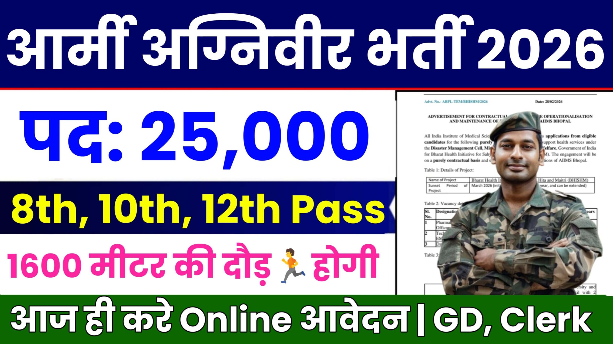 Indian Army Agniveer Recruitment 2026 - Apply Online 25000+ Post | All India Bharti 20260316_005345